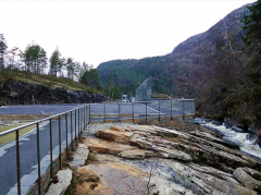 挪威SKjervsfossen峡谷石道