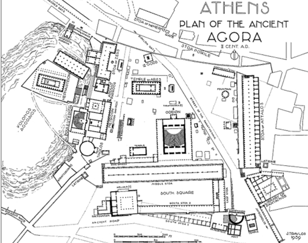 盘点古代公众户外游憩活动空间——古希腊集市广场(图11)